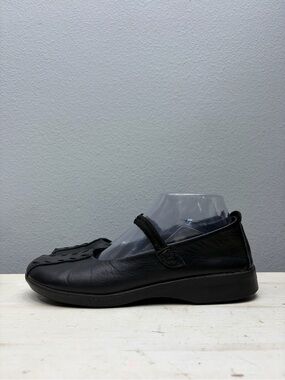 Arcopedico Shawna Black Leather Mary Jane Shoes Size 39